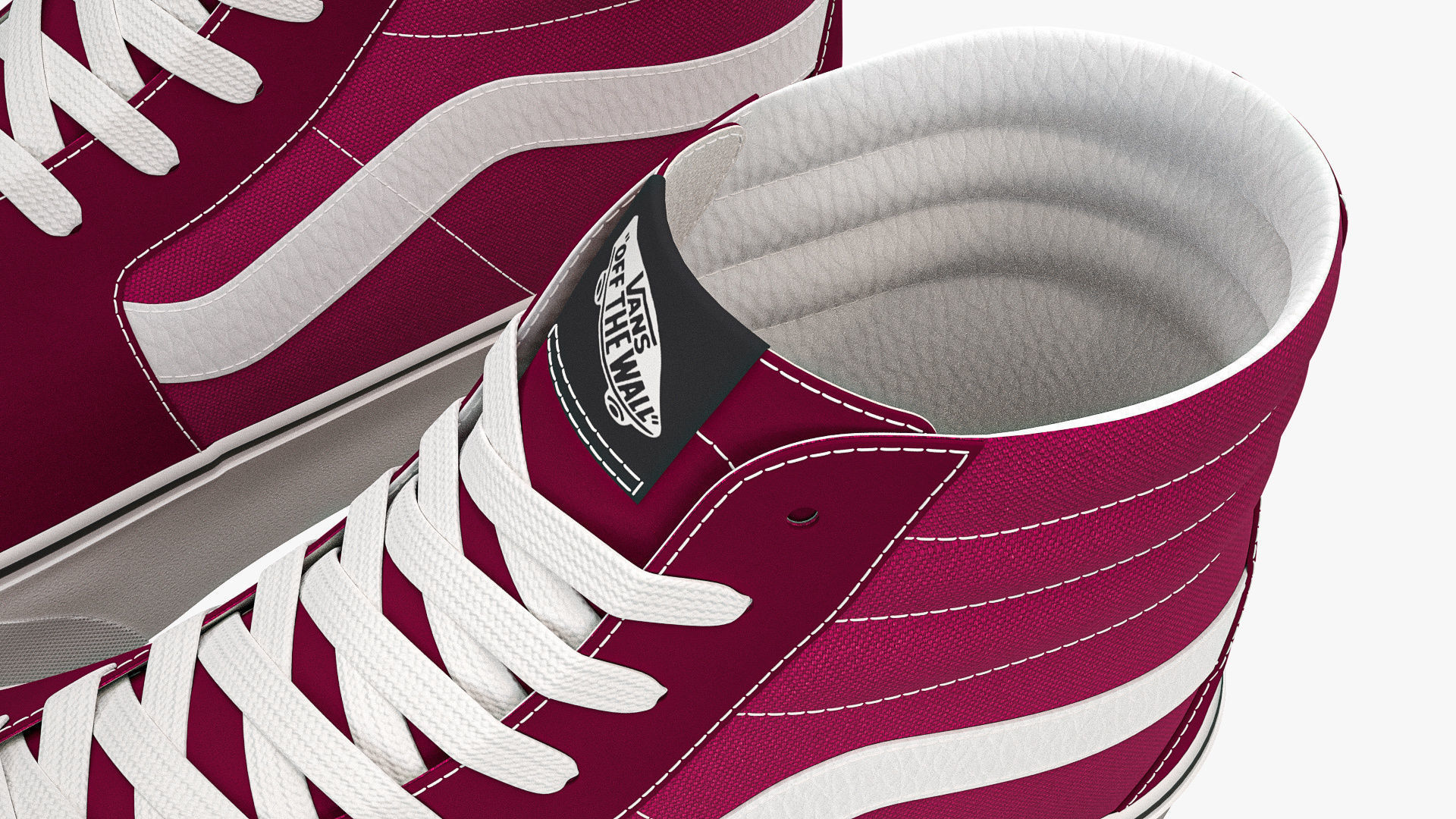 Vans Sk8-Hi Platform Port Royale and White 3D model_10