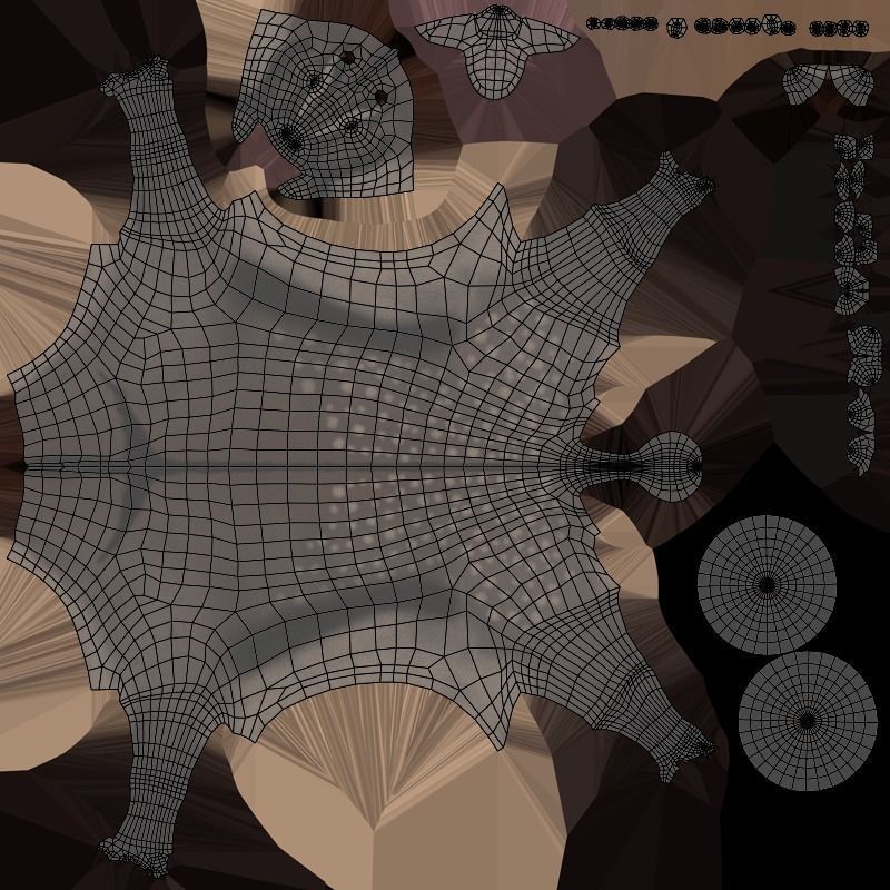 Hyracotherium Low-poly 3D model_7