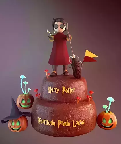 Harry Potter Cake 3D model