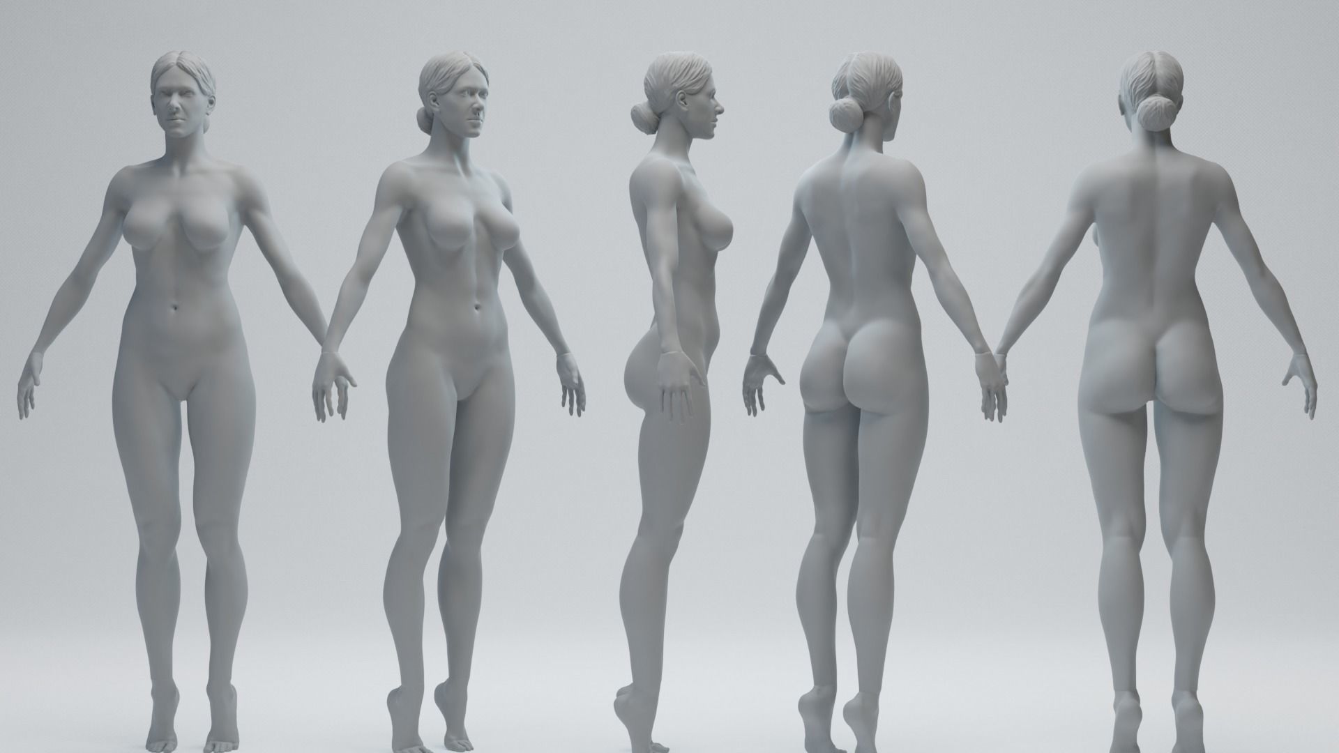 Female Basemesh 3D model_2