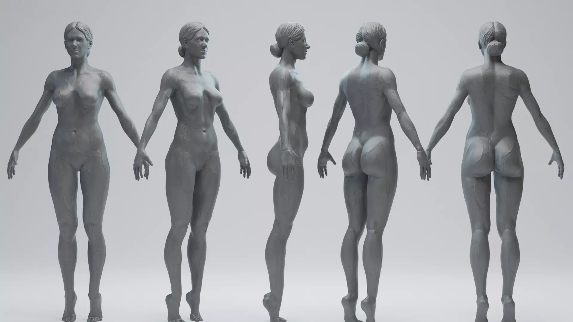 Female Basemesh 3D model_0