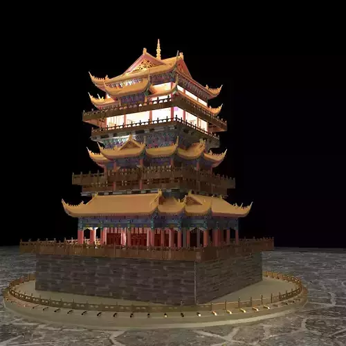 Chinese ancient tower 