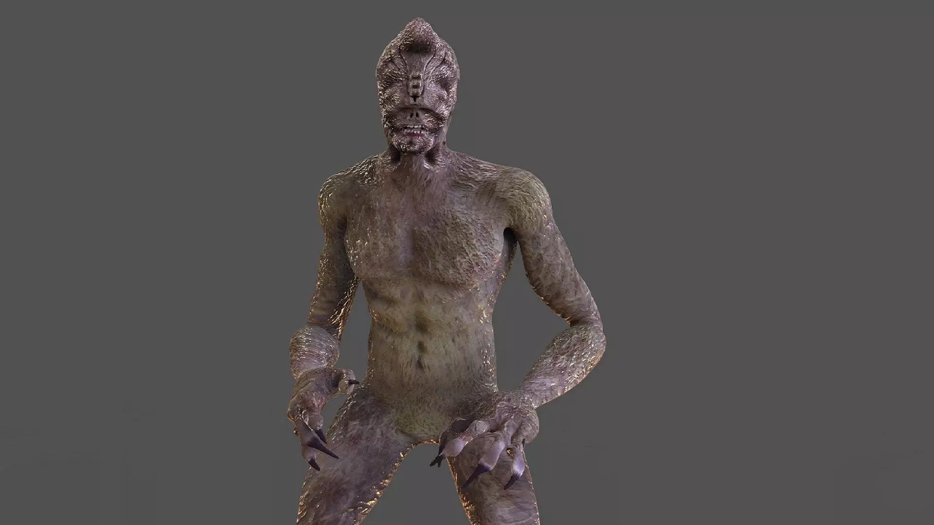 Monster Blinderk Low-poly 3D model_0