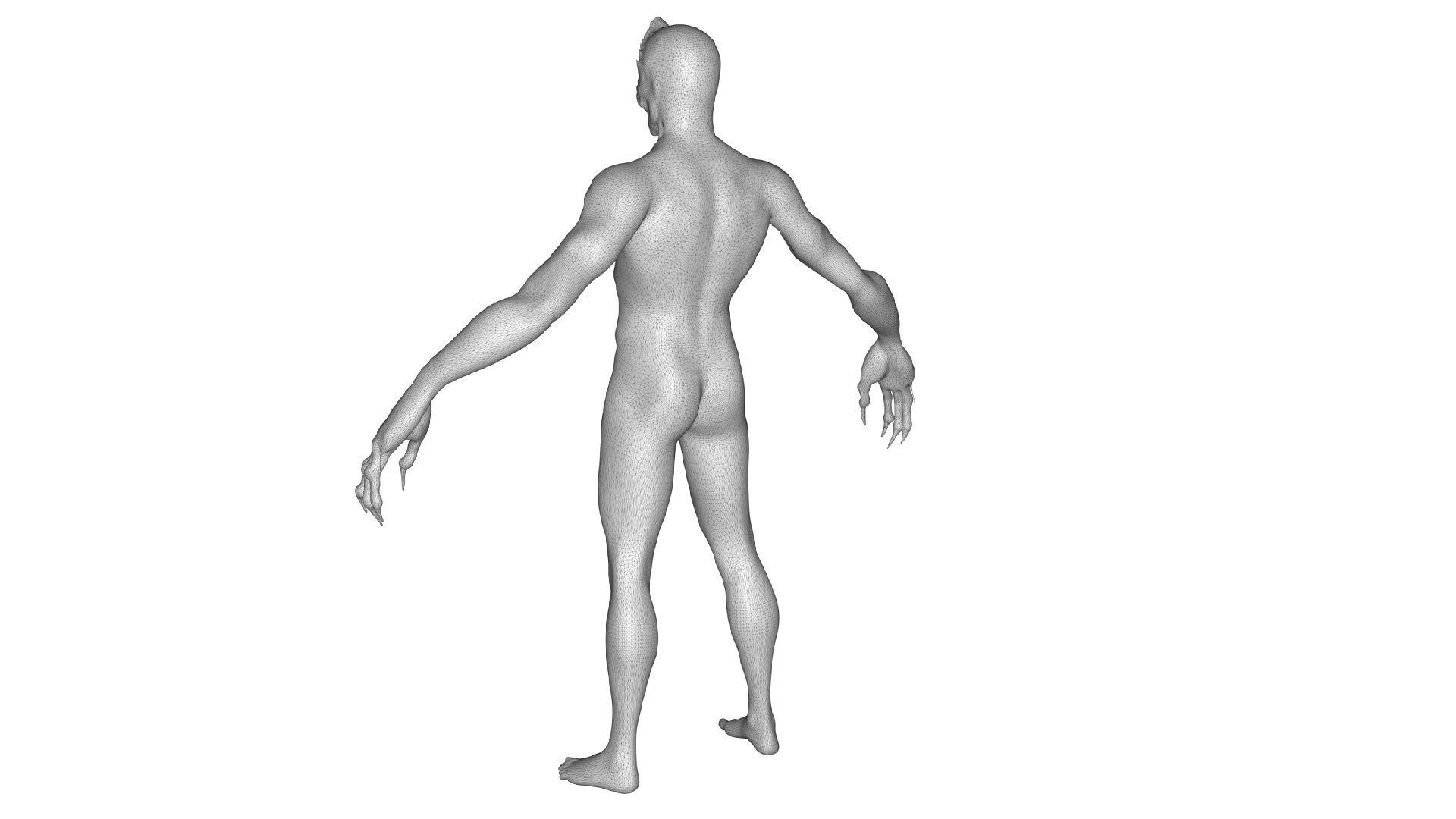 Monster Blinderk Low-poly 3D model_7