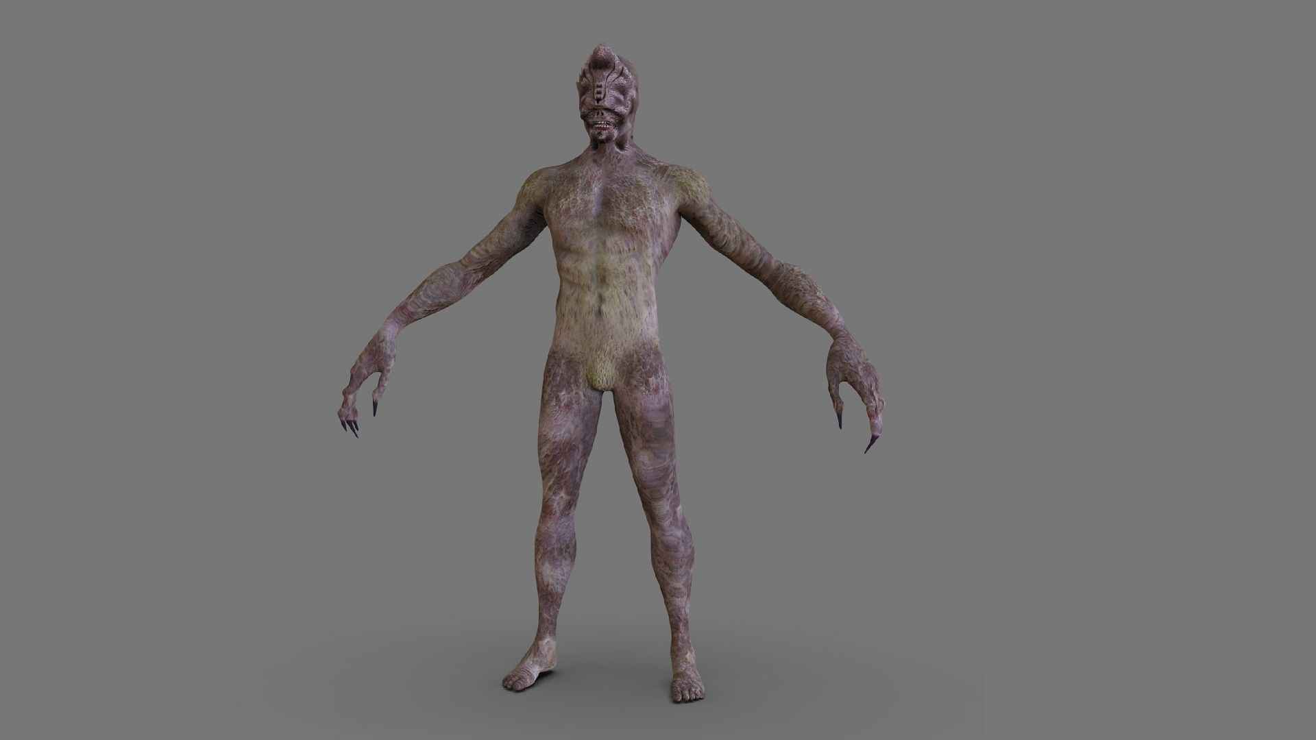 Monster Blinderk Low-poly 3D model_1