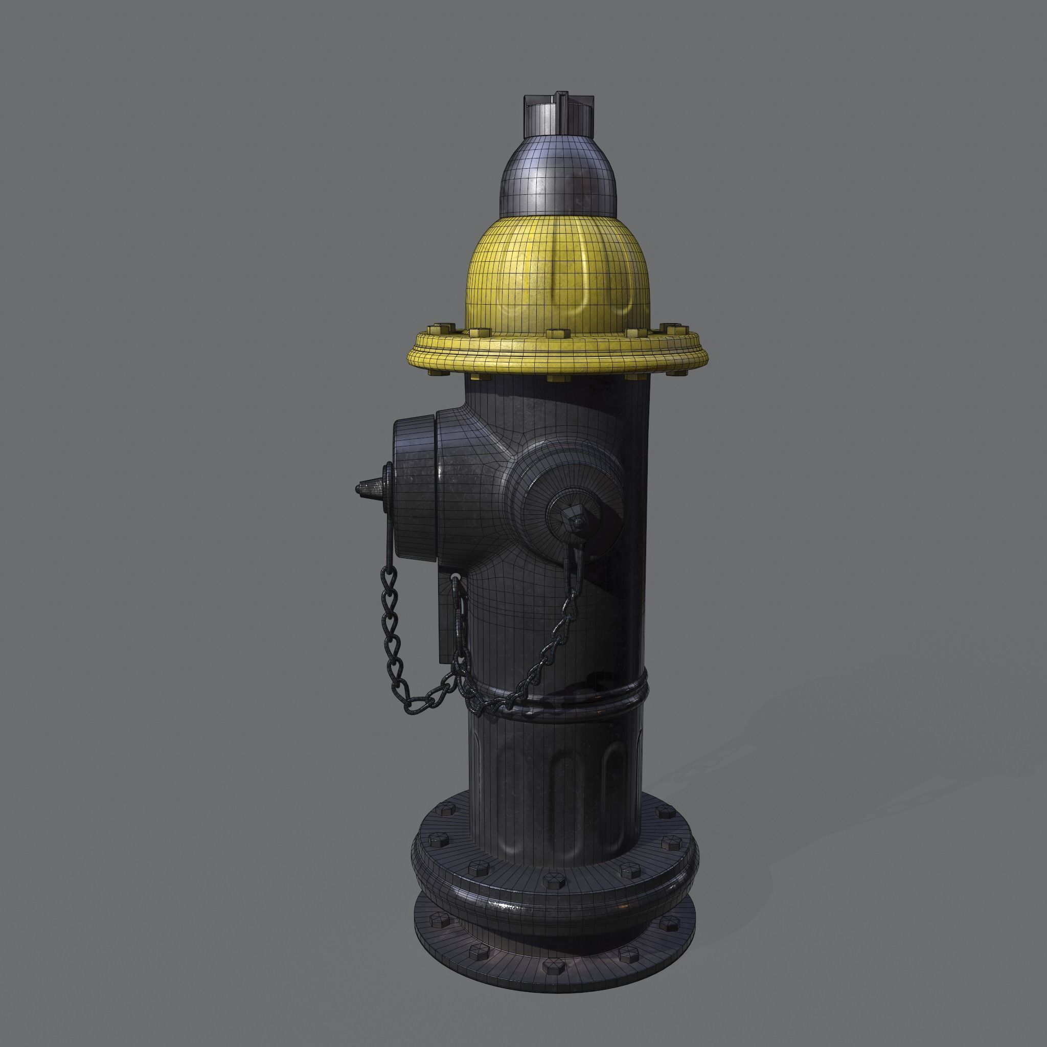 Fire Hydrant 3D model_5