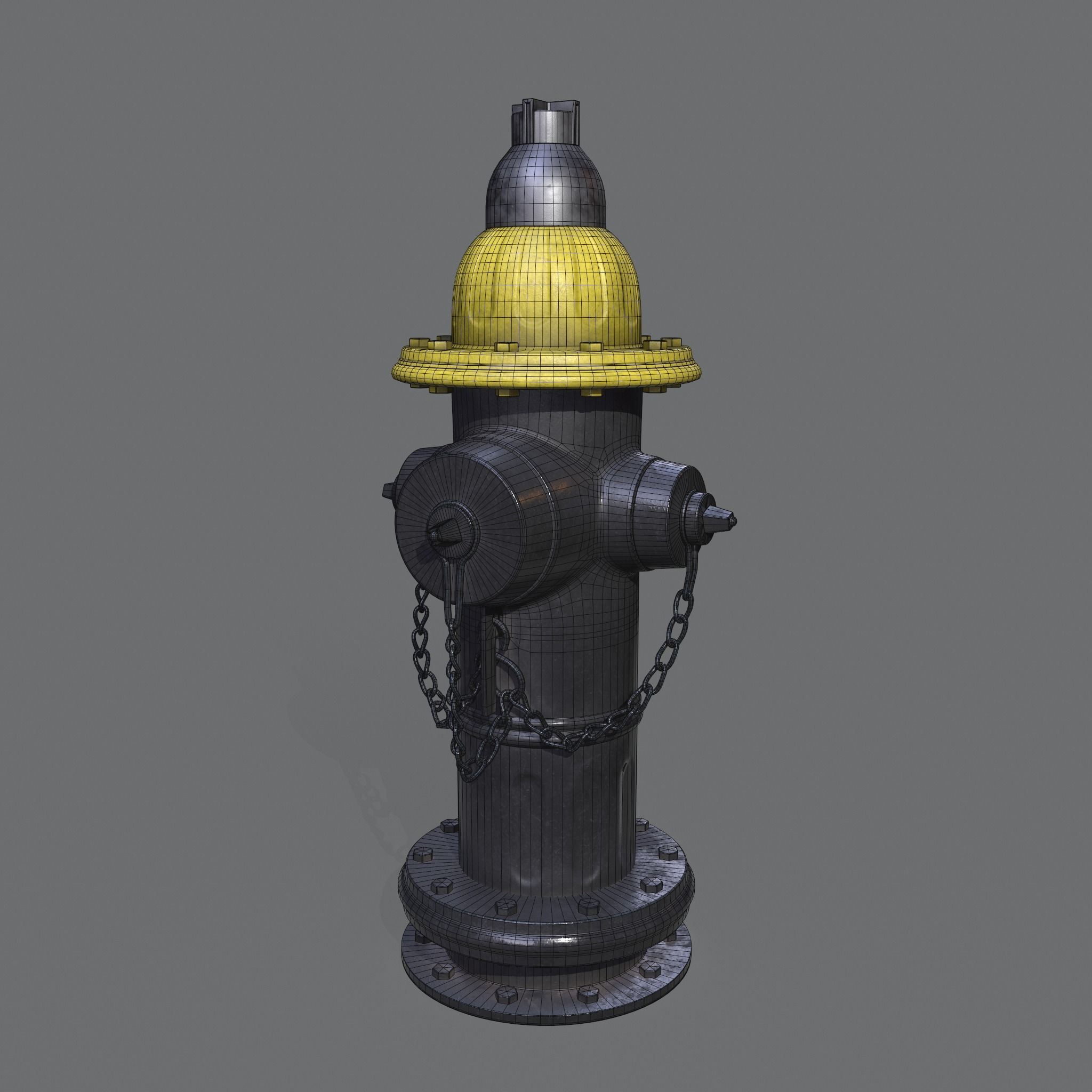 Fire Hydrant 3D model_4