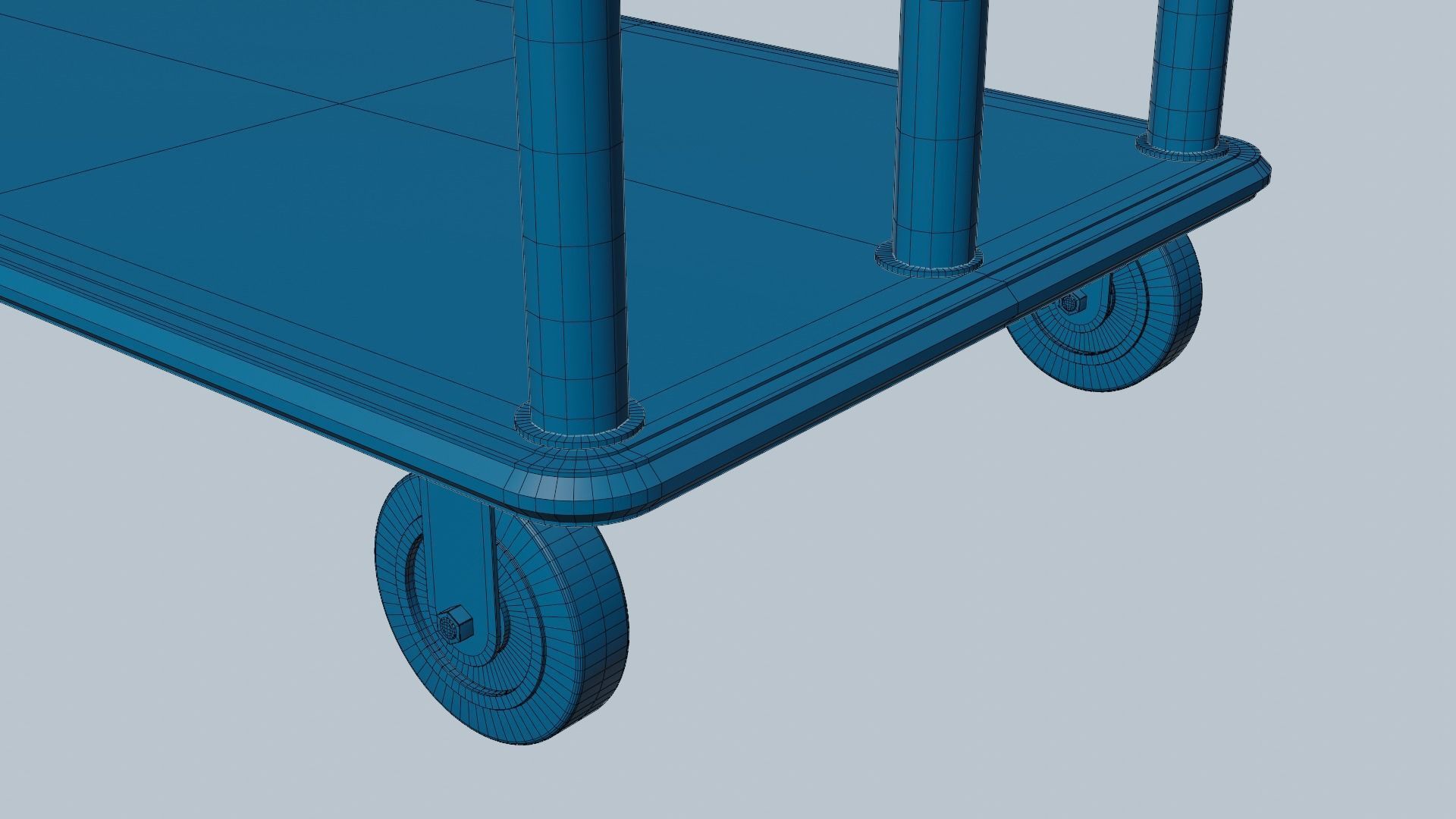 Luggage Cart 3D model_7