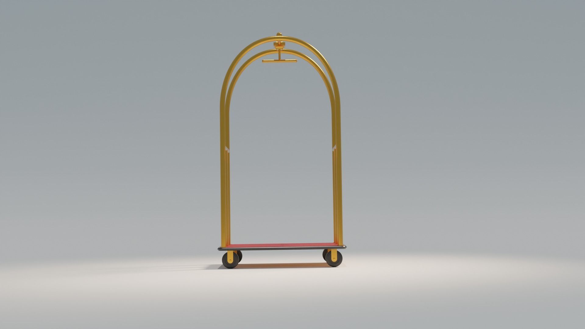 Luggage Cart 3D model_2