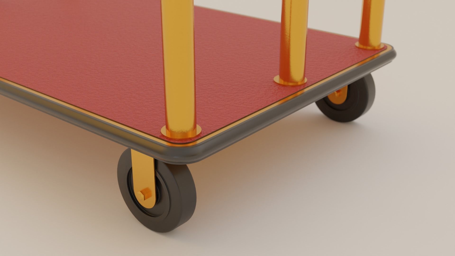 Luggage Cart 3D model_5