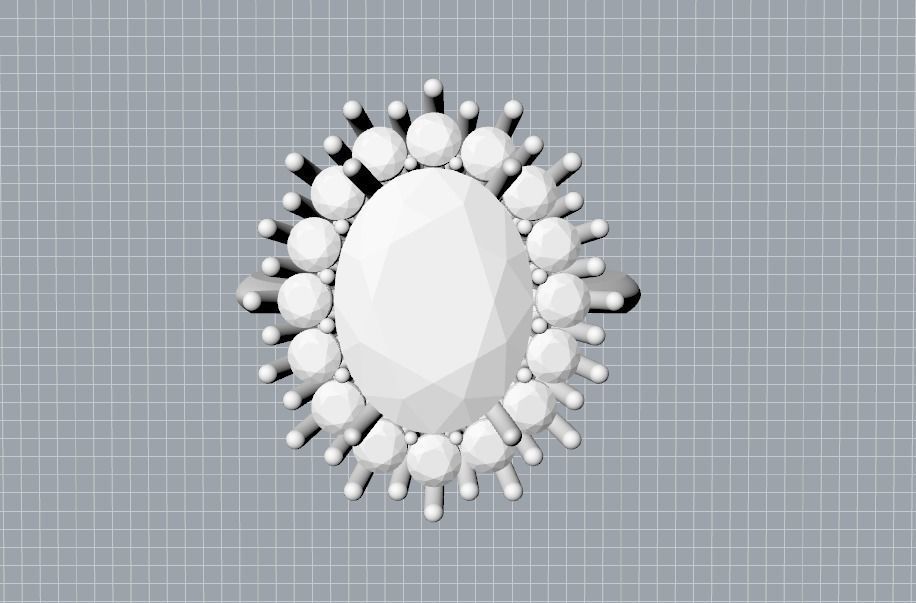 Halo Ring 12x9 3D print model_2