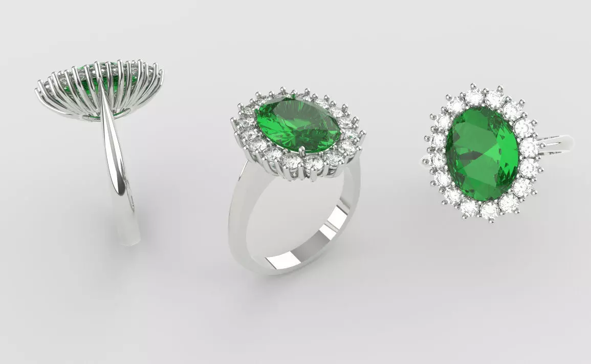 Halo Ring 12x9 3D print model_0