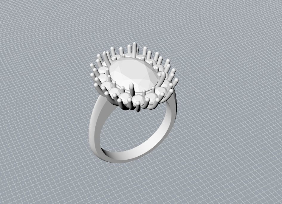 Halo Ring 12x9 3D print model_3