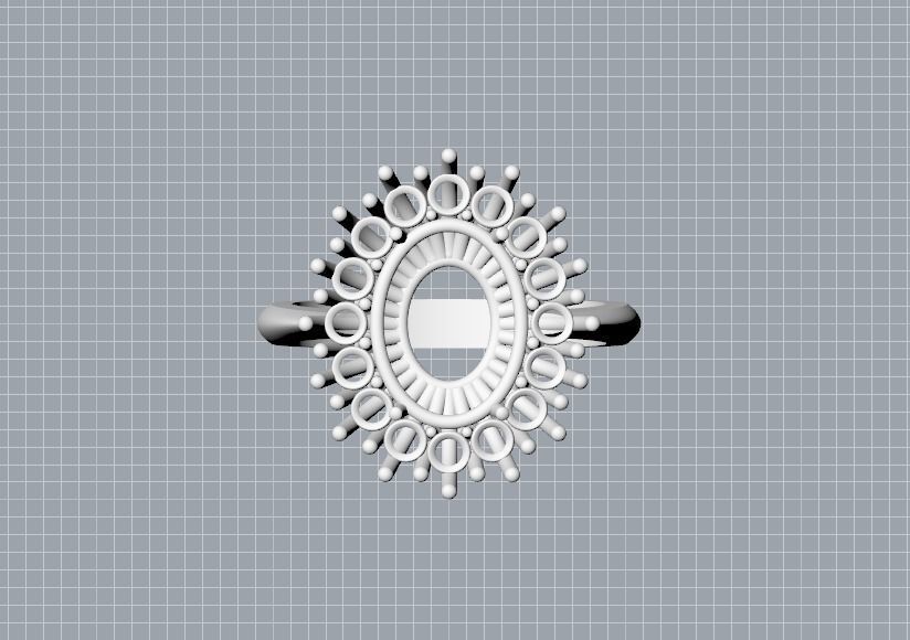 Halo Ring 12x9 3D print model_6