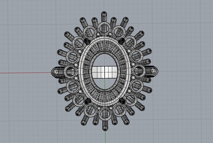 Halo Ring 12x9 3D print model_7