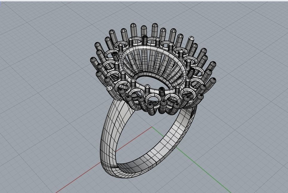 Halo Ring 12x9 3D print model_8