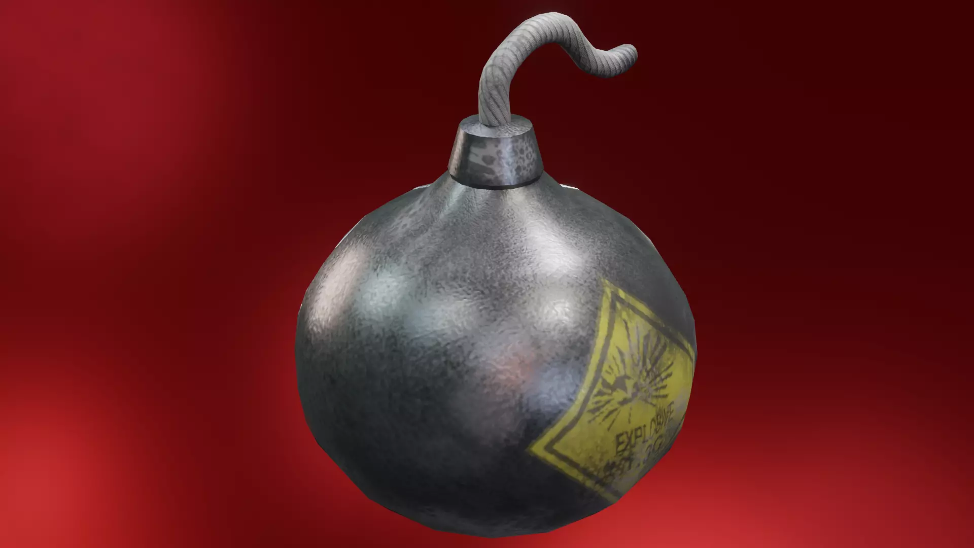 Black Hand Bomb 3D model_0