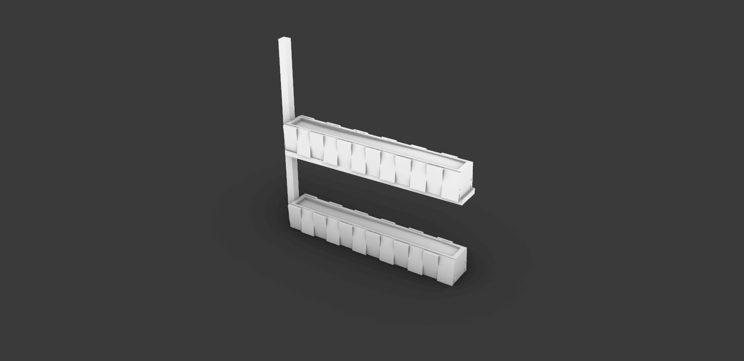 flowerbox shelf 3D model_1