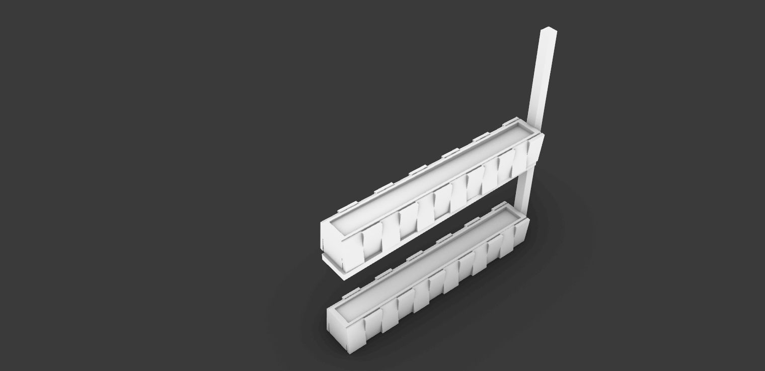 flowerbox shelf 3D model_2
