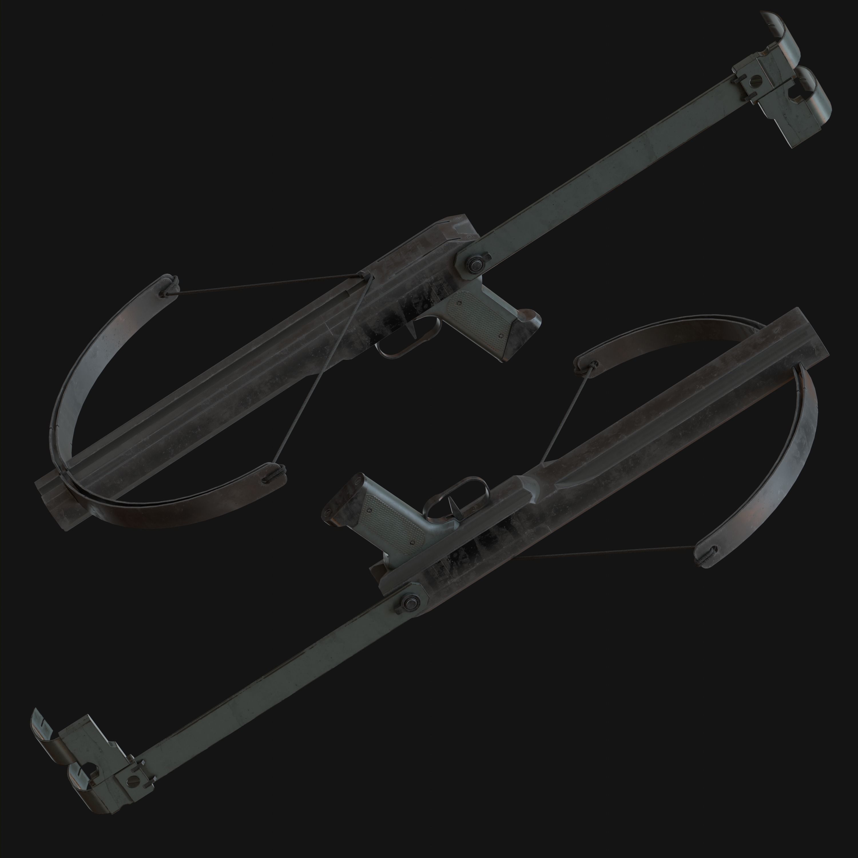 Crossbow Mark III Low-poly 3D model_7