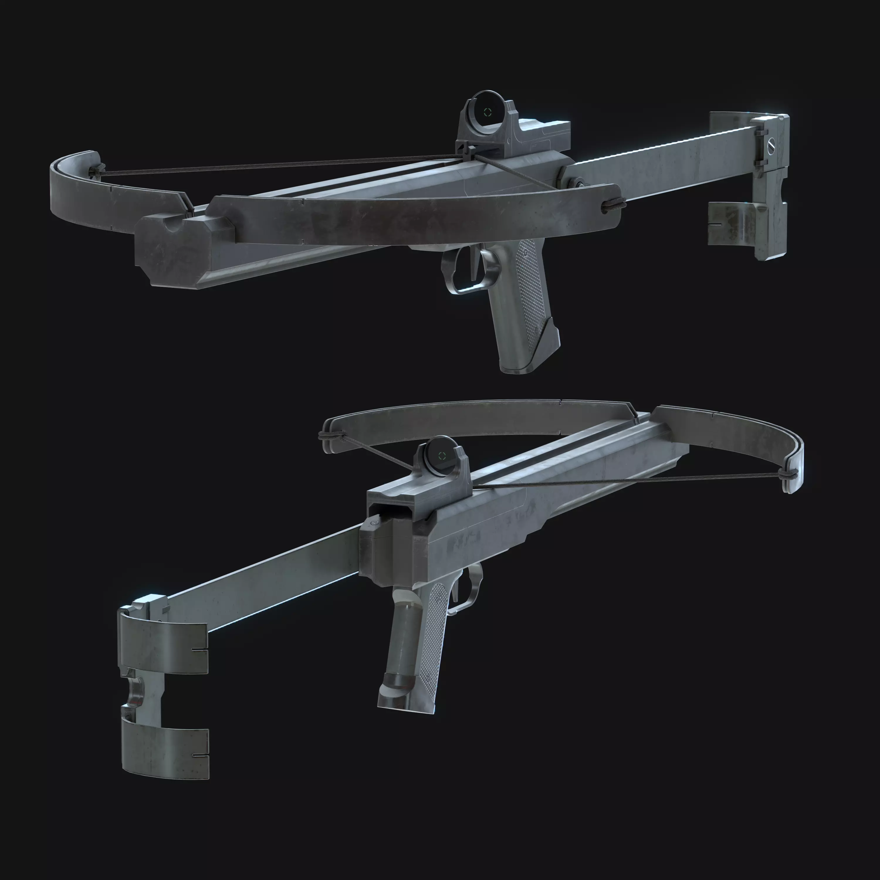 Crossbow Mark III Low-poly 3D model_0