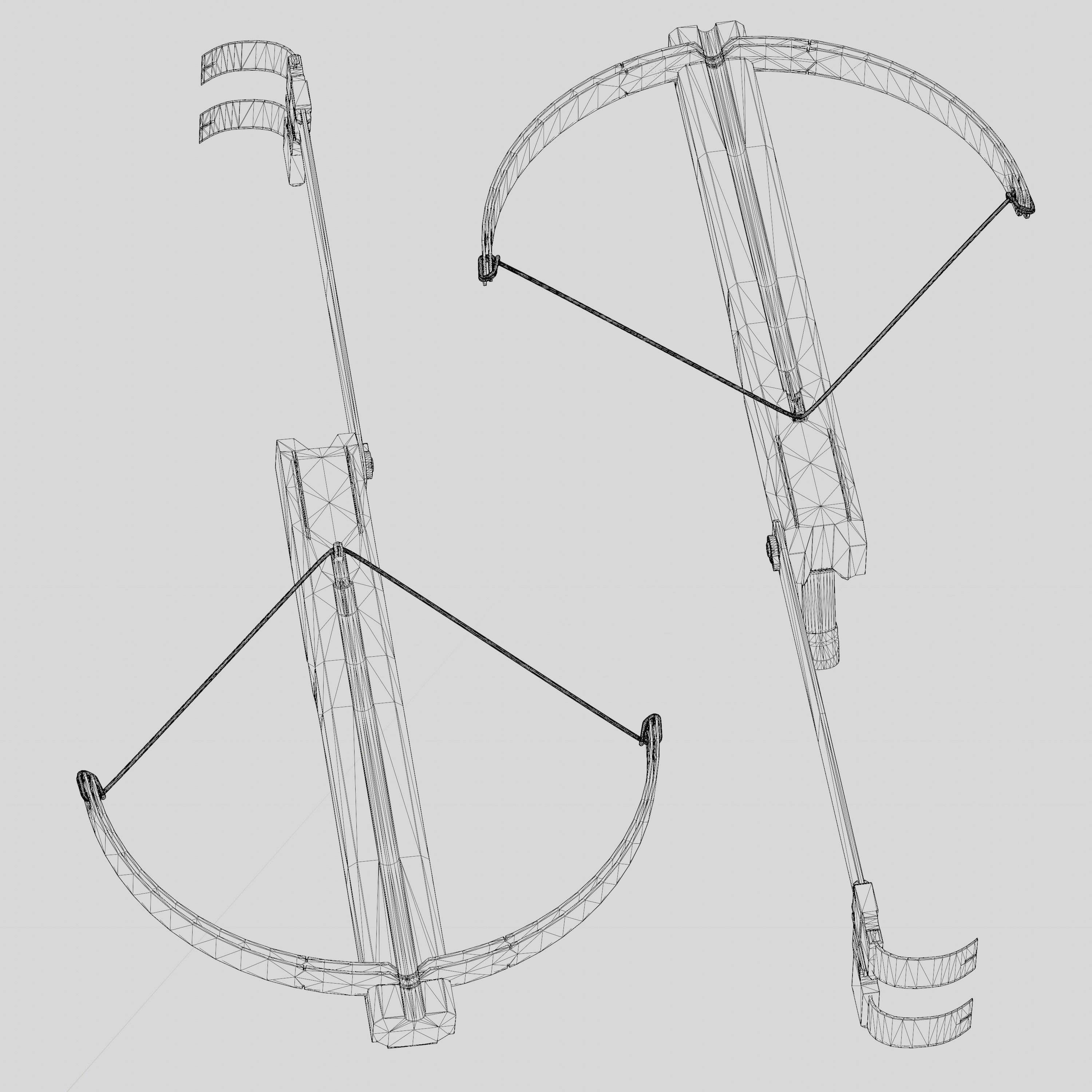 Crossbow Mark III Low-poly 3D model_6