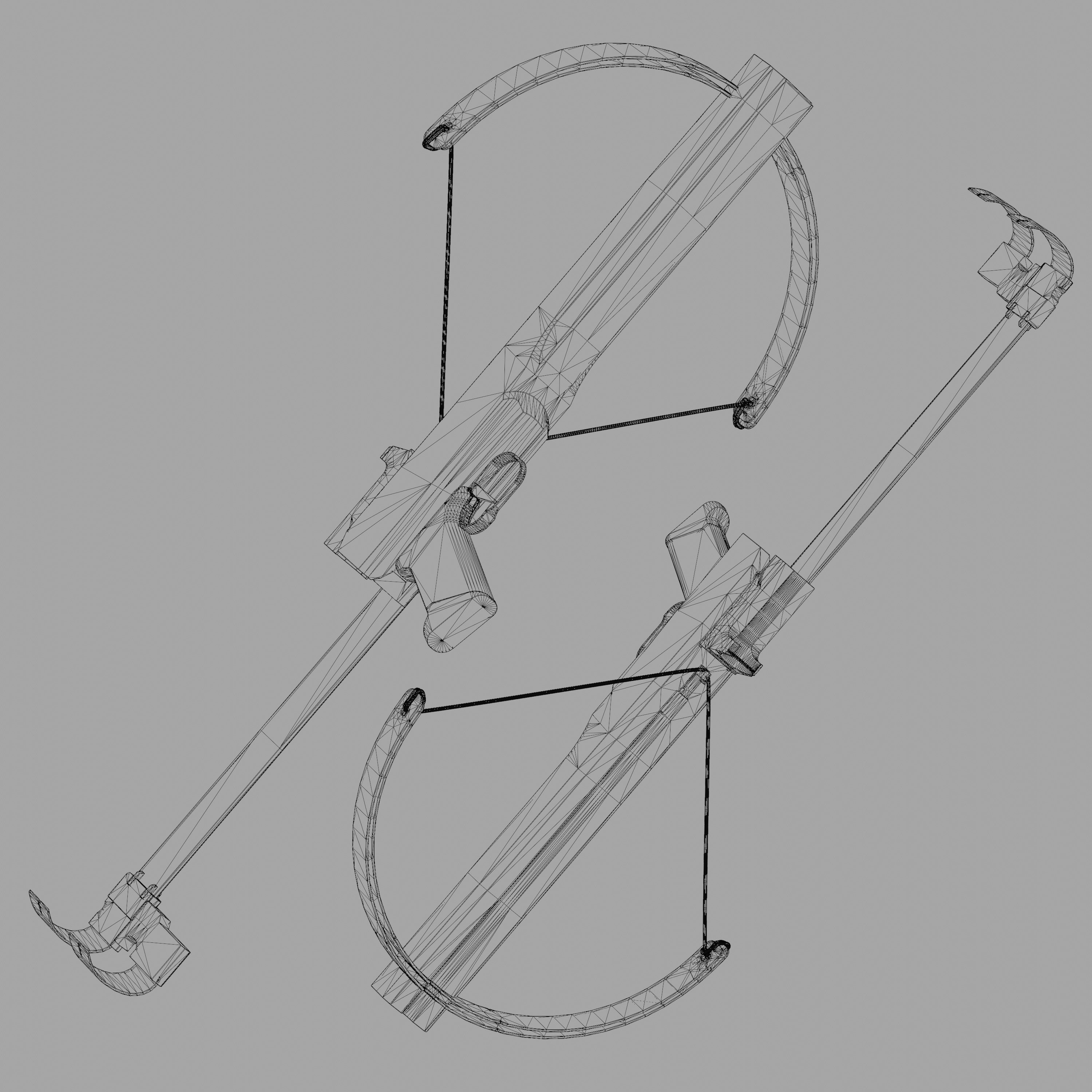 Crossbow Mark III Low-poly 3D model_14