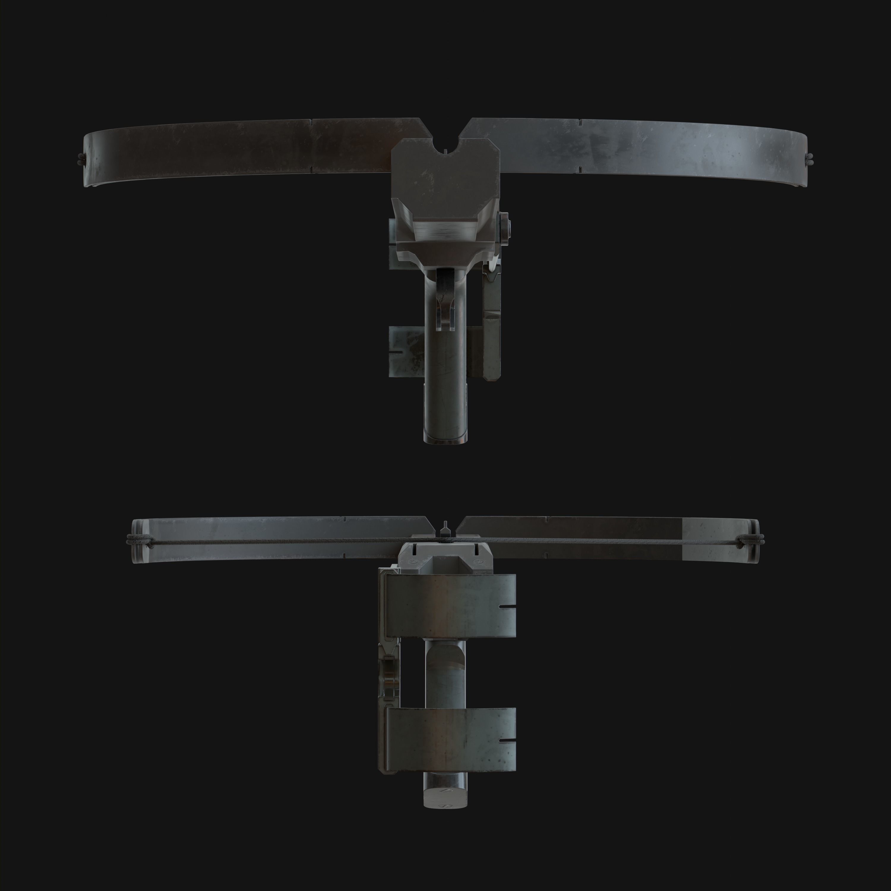 Crossbow Mark III Low-poly 3D model_8