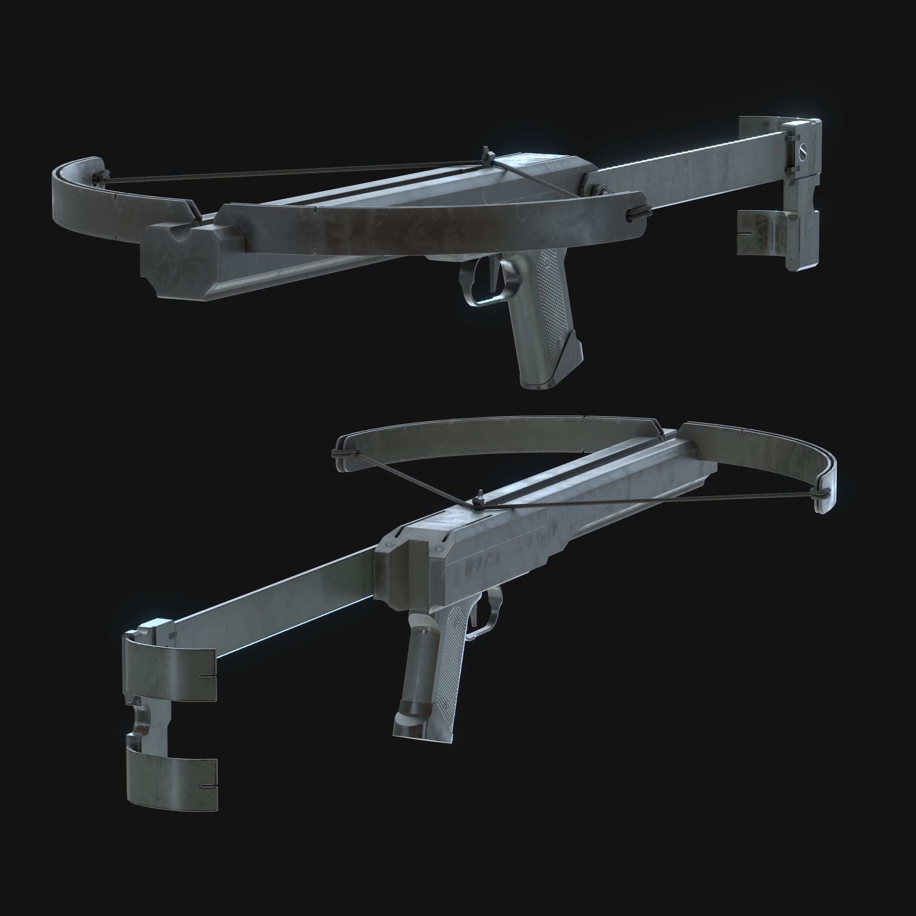 Crossbow Mark III Low-poly 3D model_2