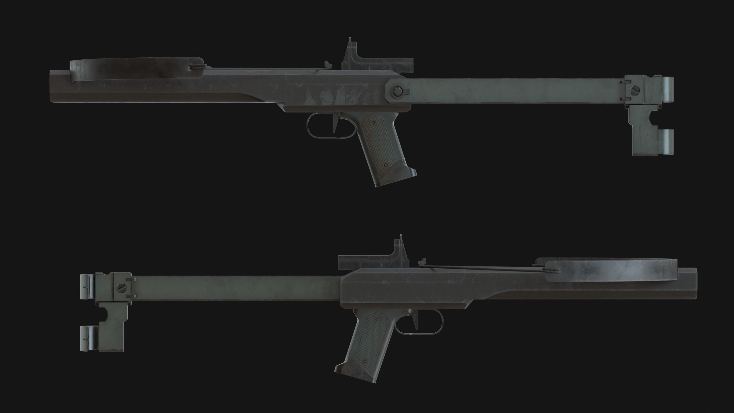 Crossbow Mark III Low-poly 3D model_3