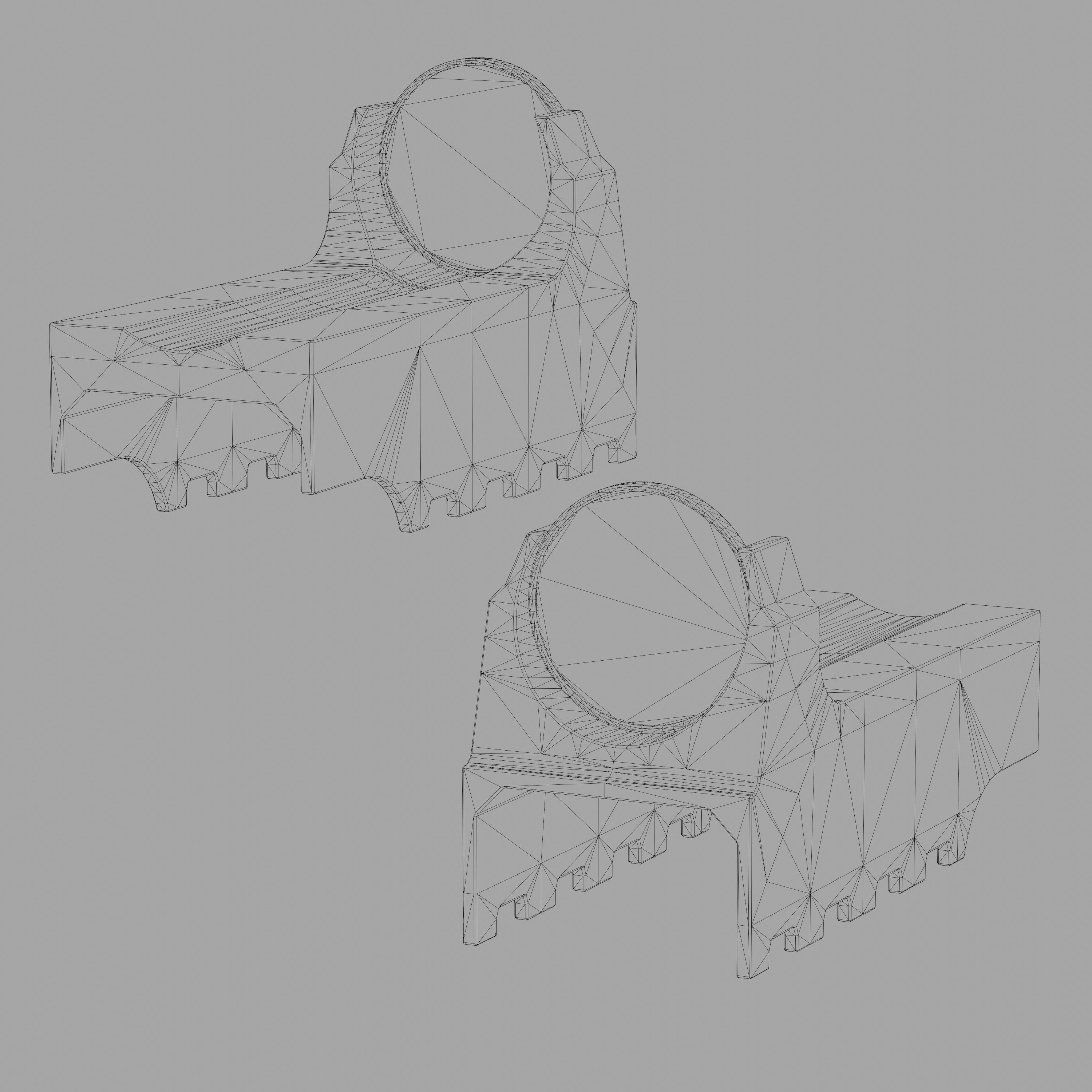 Crossbow Mark III Low-poly 3D model_11
