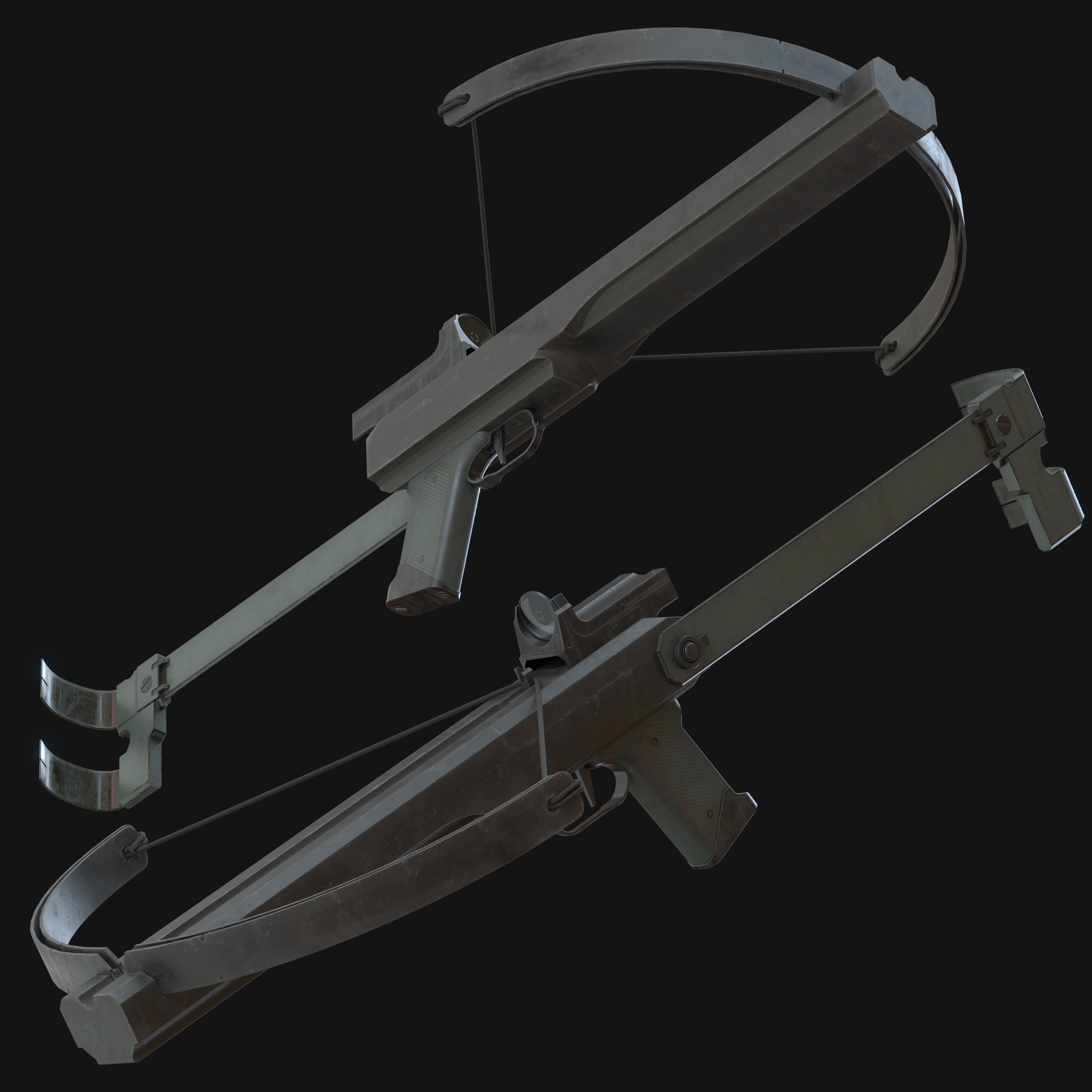 Crossbow Mark III Low-poly 3D model_12