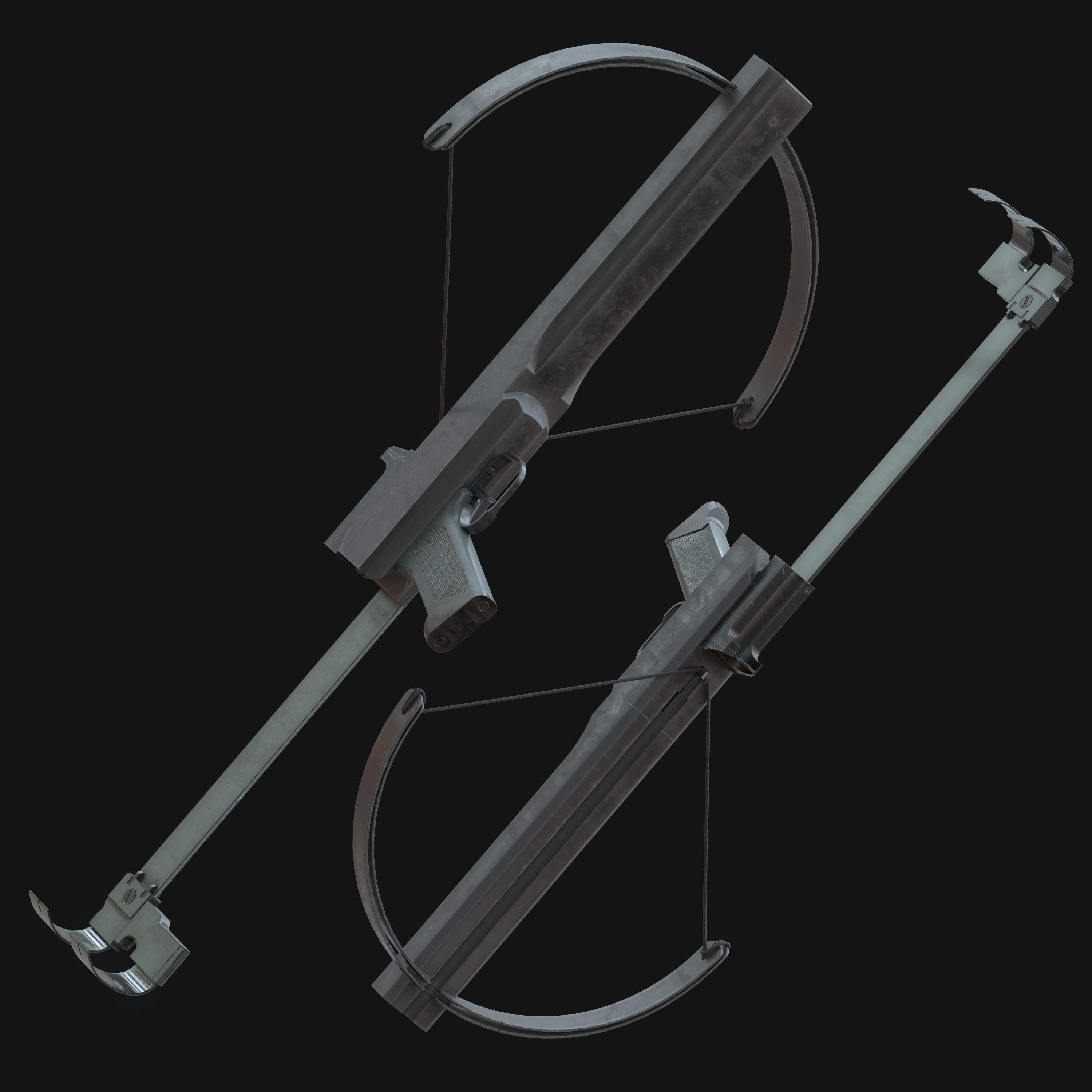 Crossbow Mark III Low-poly 3D model_13