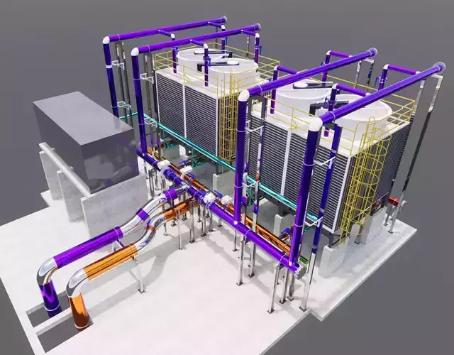 Chiller Plant room 3D model