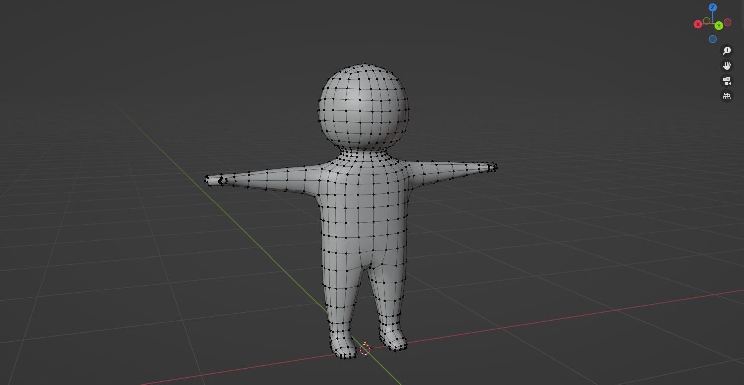 Lowpoly Stickman 3D Model person Low-poly 3D model_2