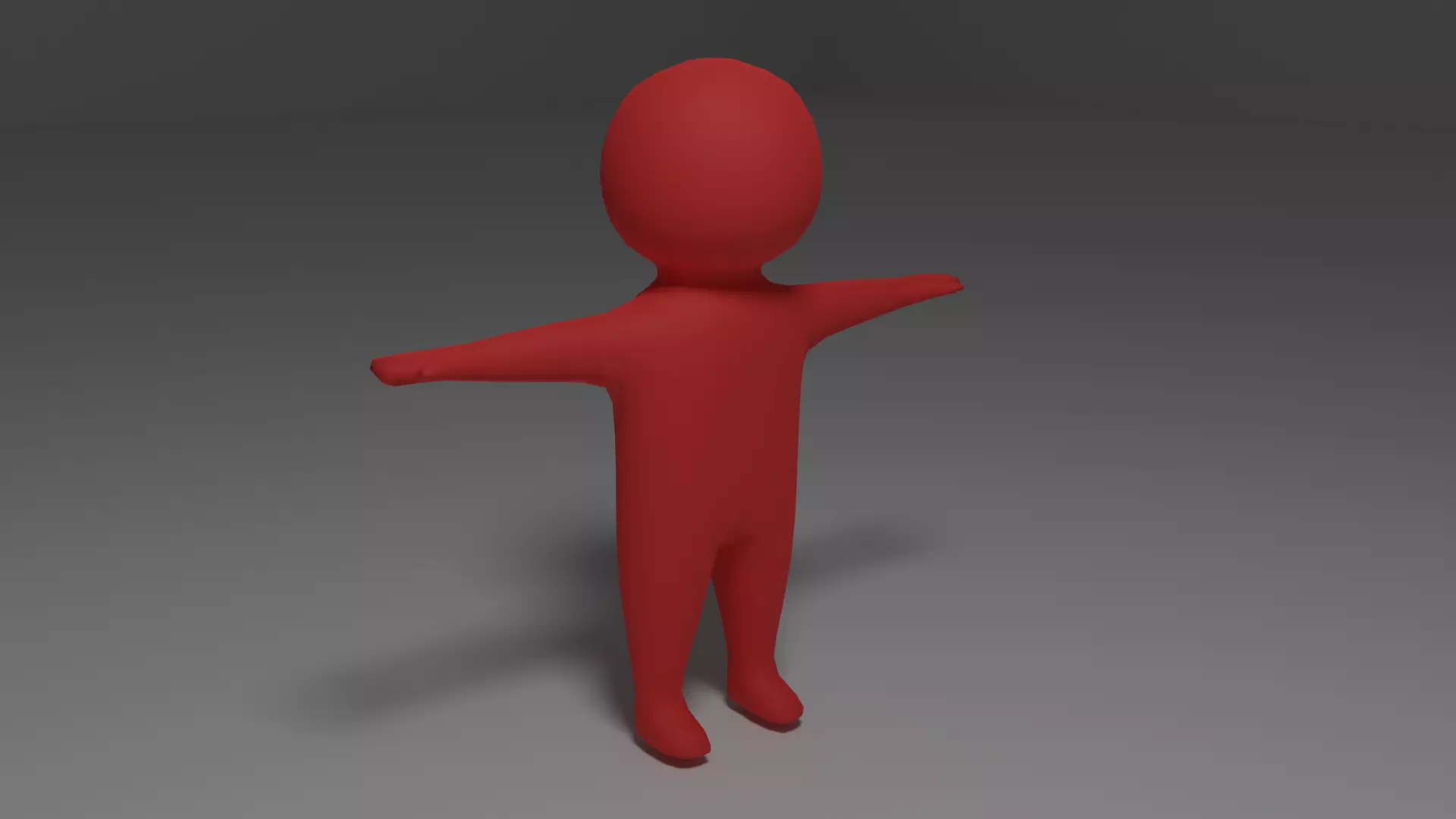 Lowpoly Stickman 3D Model person Low-poly 3D model_0