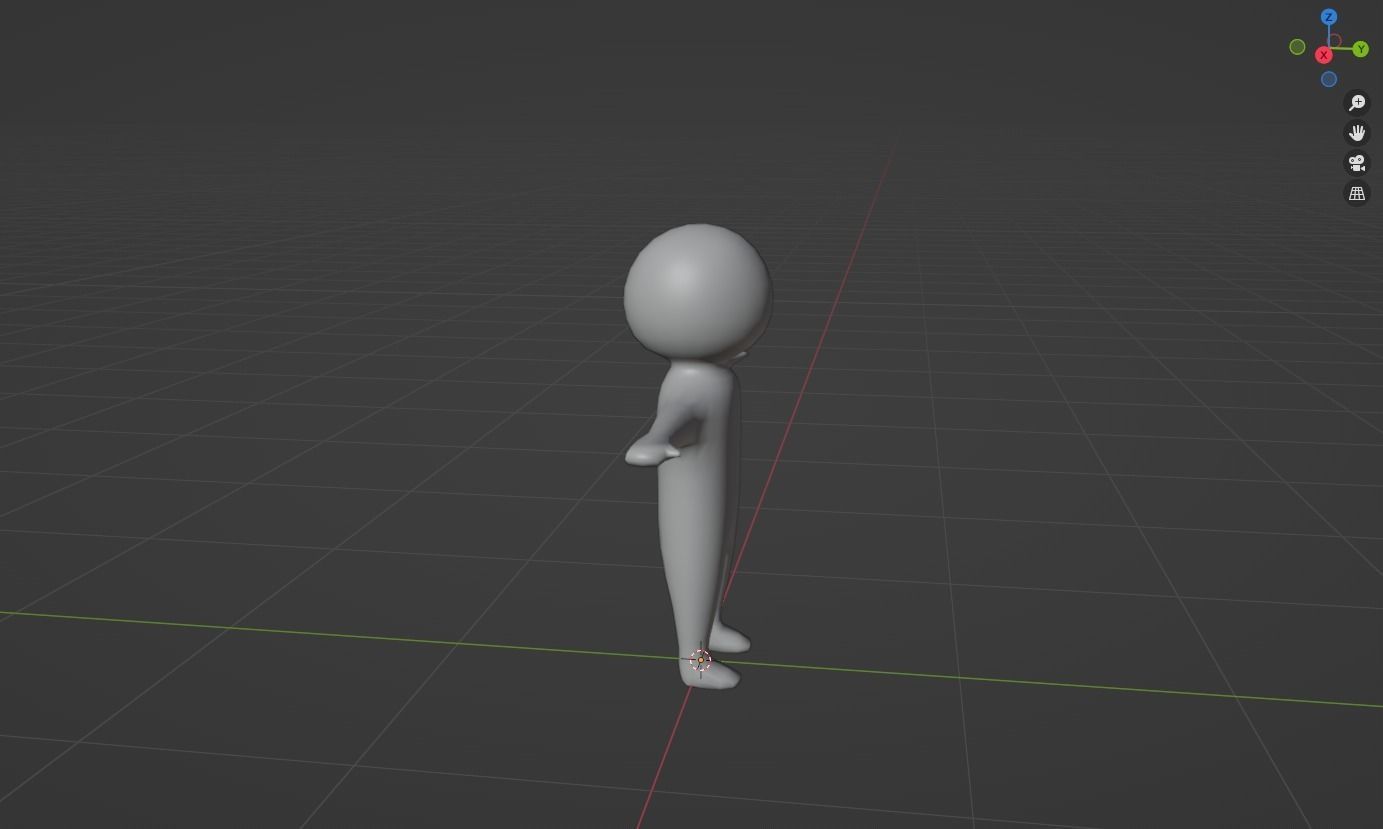Lowpoly Stickman 3D Model person Low-poly 3D model_4