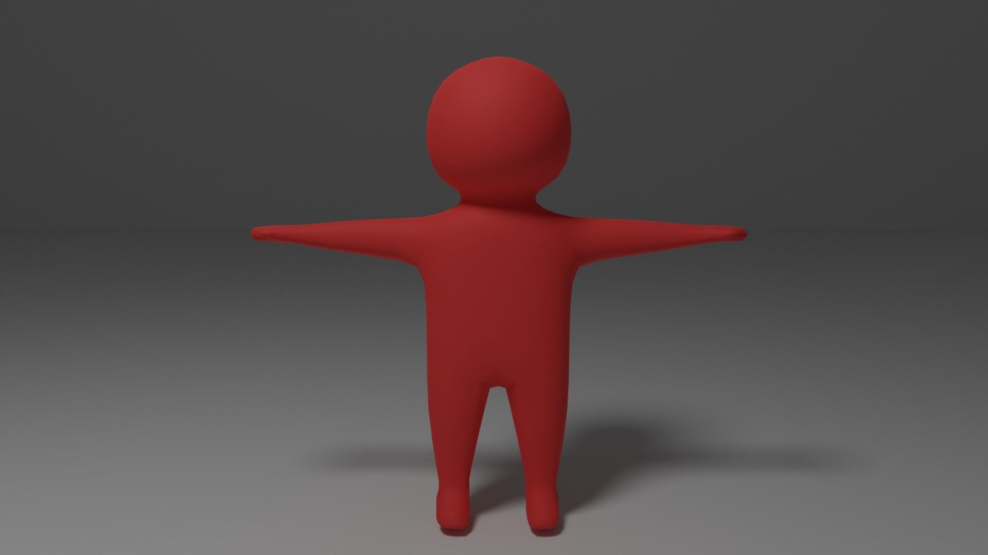 Lowpoly Stickman 3D Model person Low-poly 3D model_1