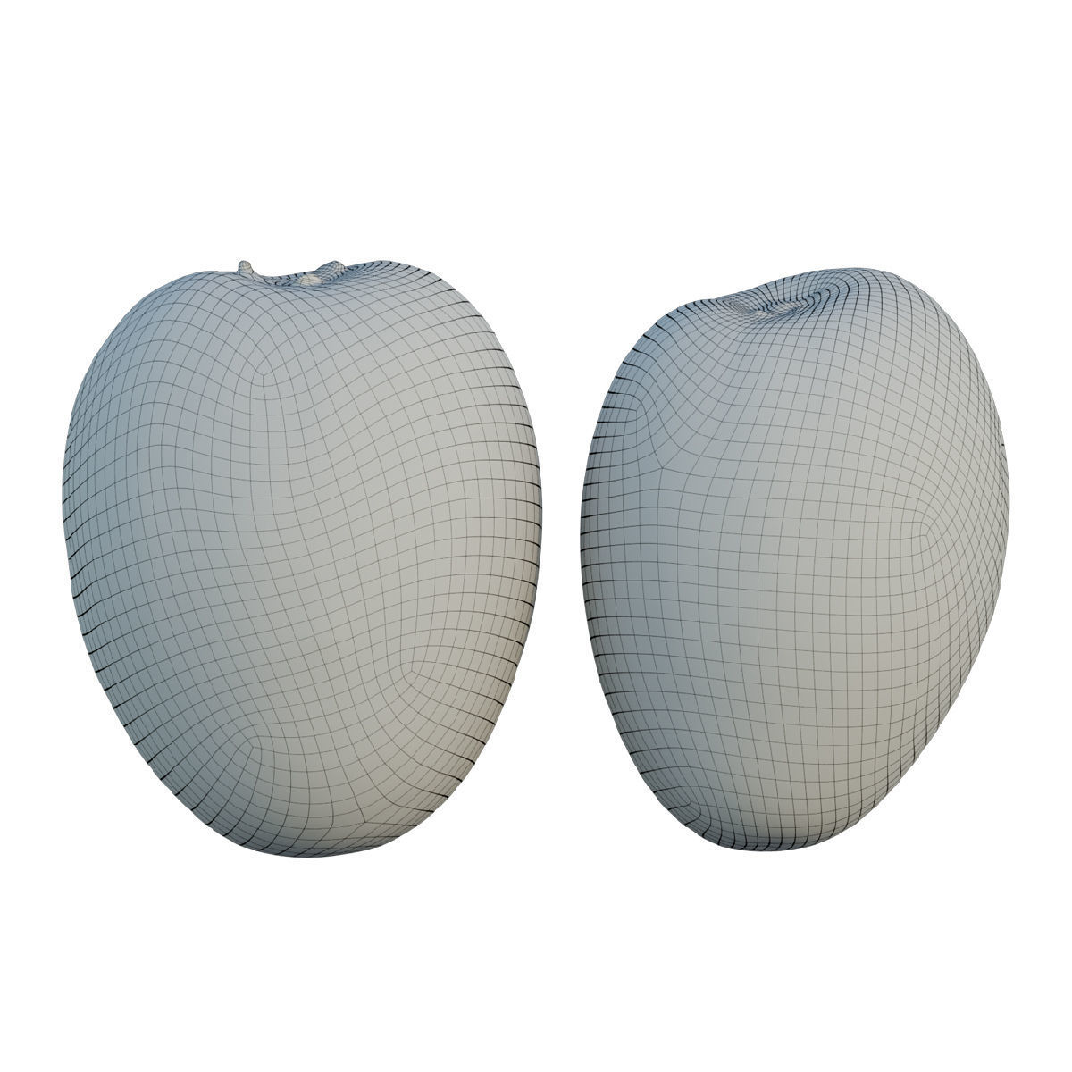 Sapodilla mangoes 3D model_3