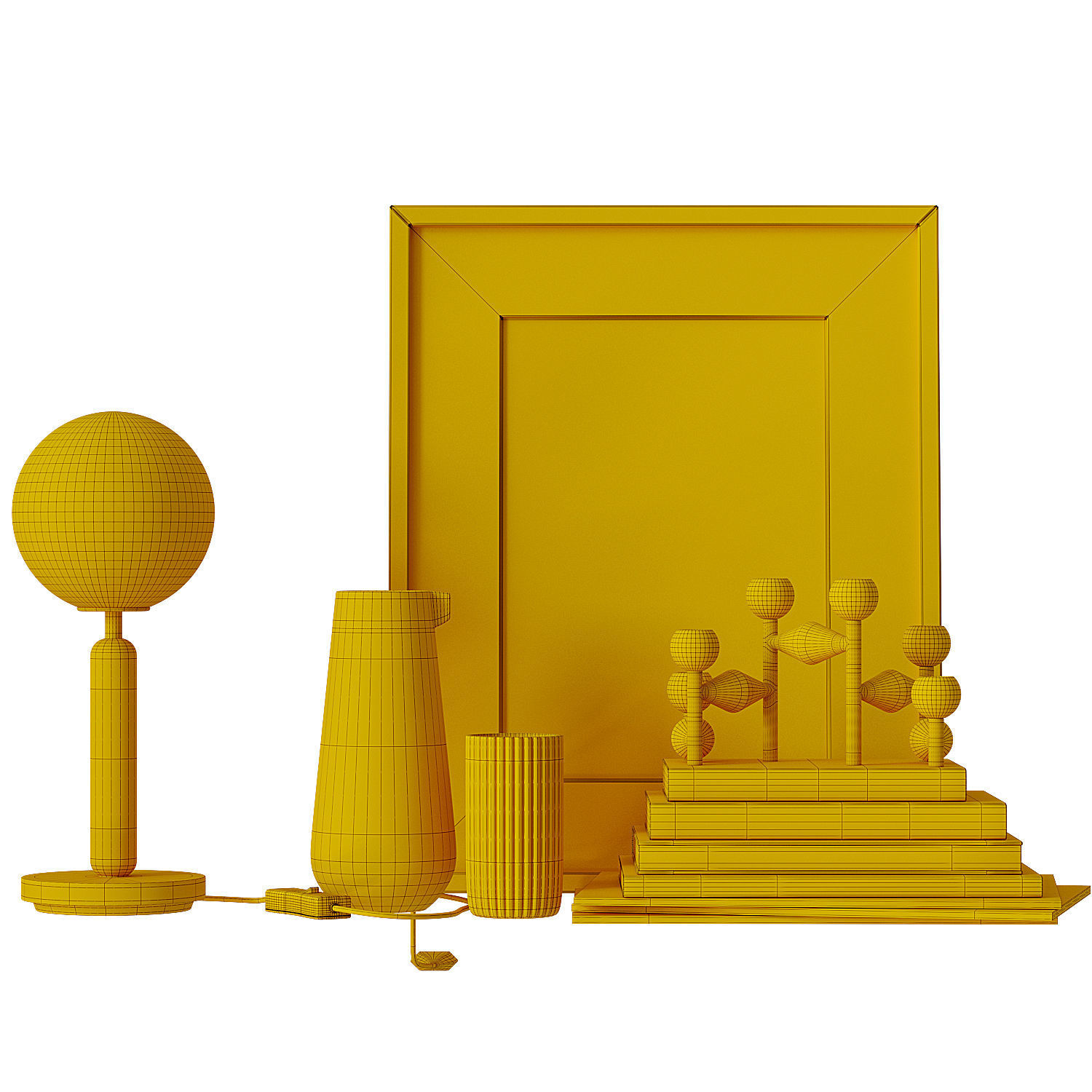 decorative set 9 3D model_8