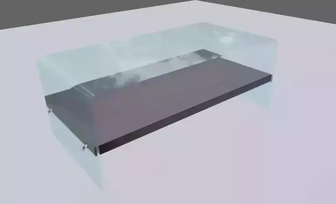 Glass Table - Mesa de Vidro Low-poly 3D model