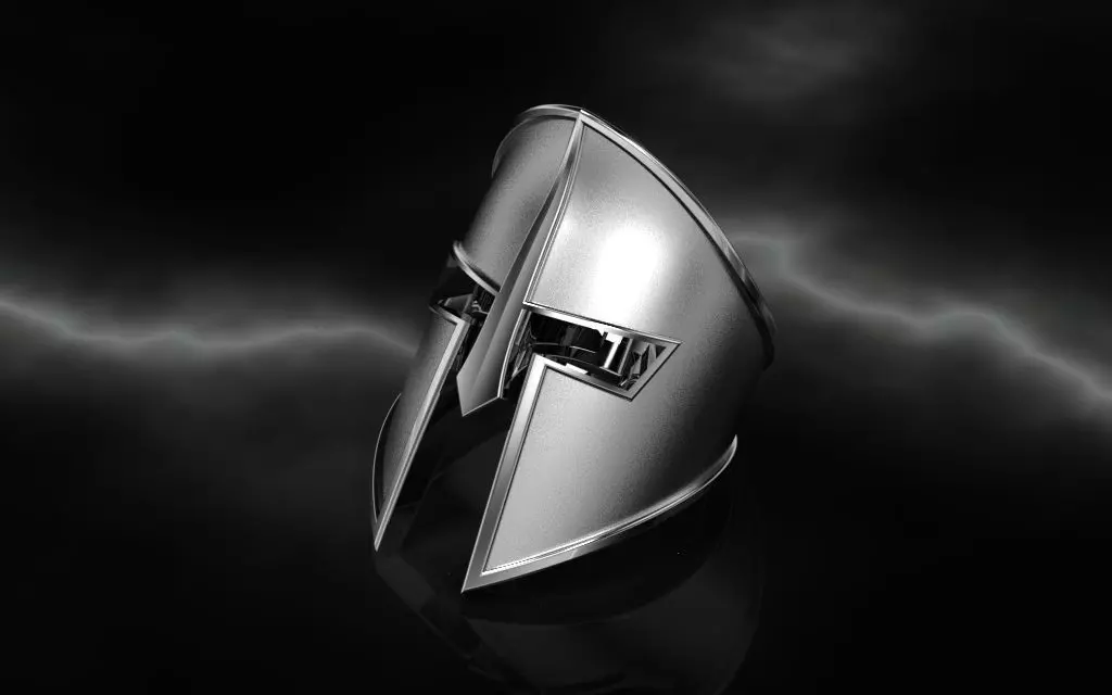 Spartan helmet Ring - Jewelry 3D - AN-516 3D print model