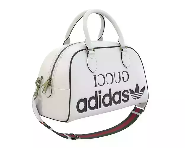 Adidas x Gucci mini Duffle Bag Biege Low-poly 3D model