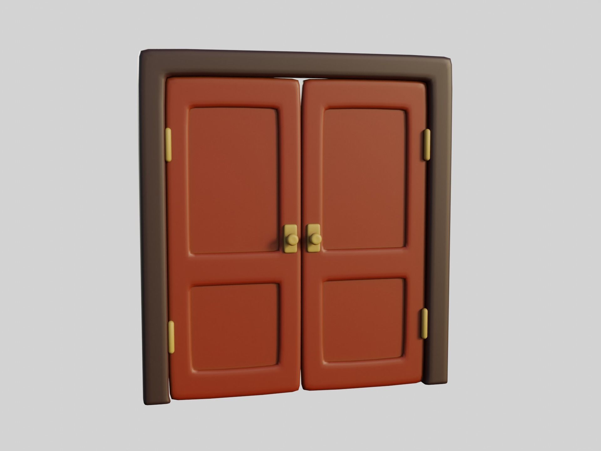 Cartoon Door 15a 3D model_5