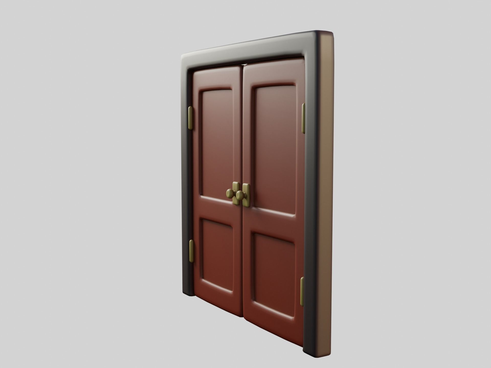 Cartoon Door 15a 3D model_3