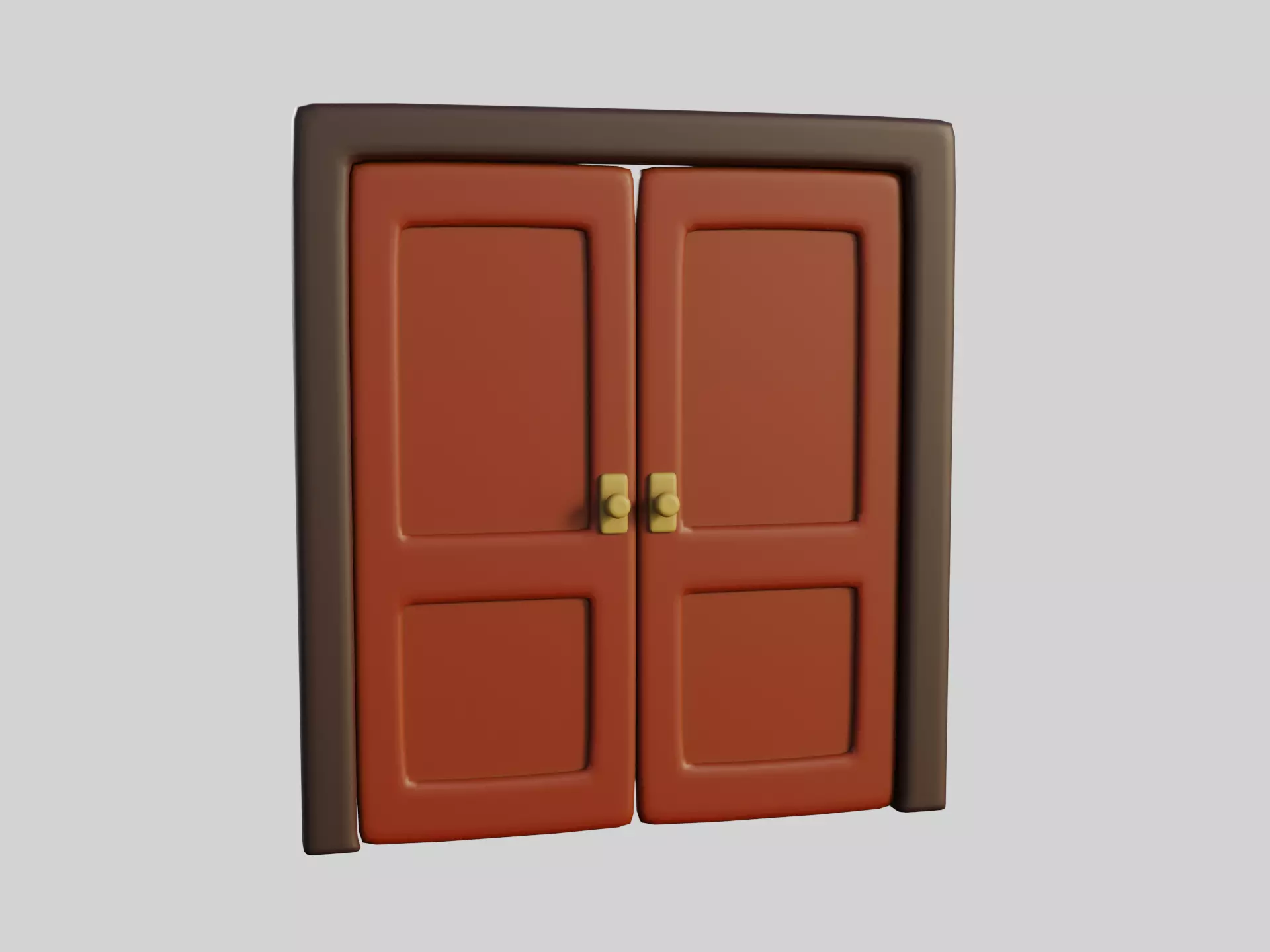 Cartoon Door 15a 3D model_0