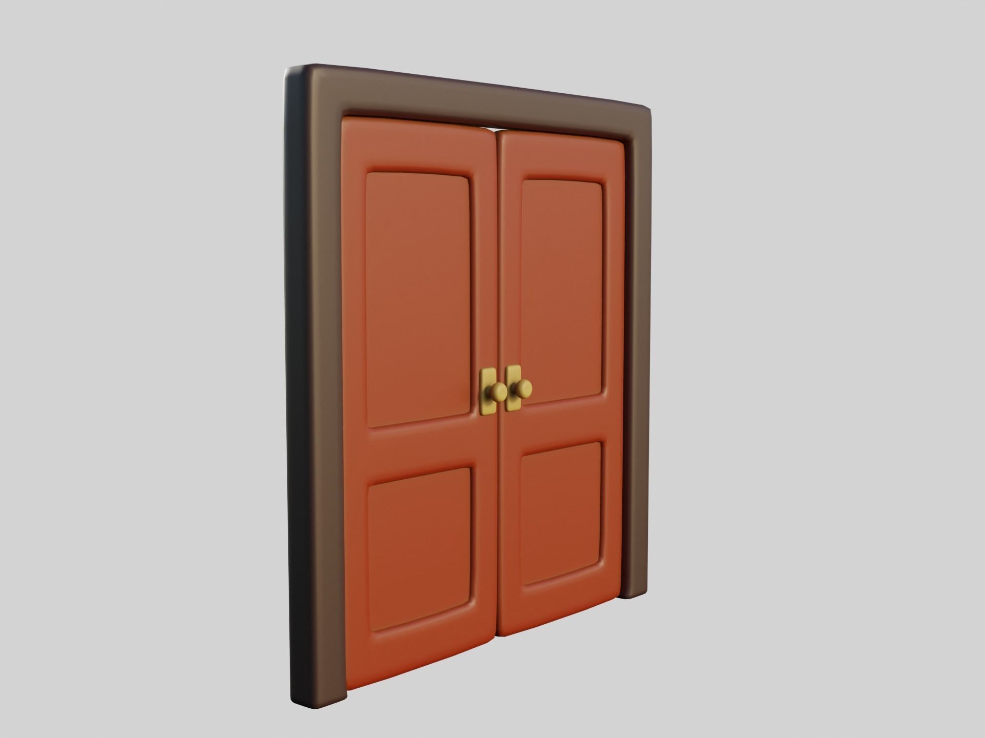Cartoon Door 15a 3D model_1
