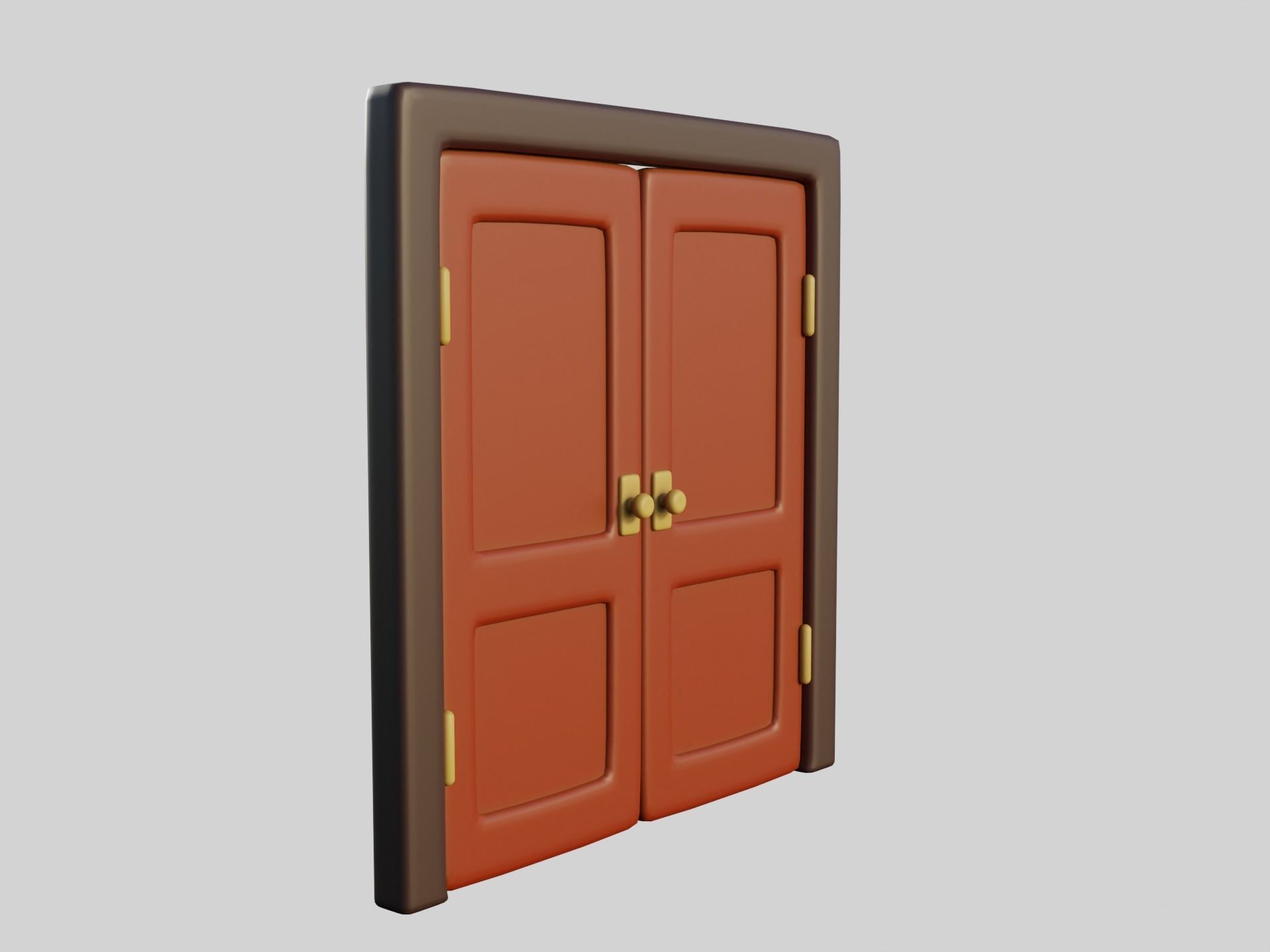 Cartoon Door 15a 3D model_6