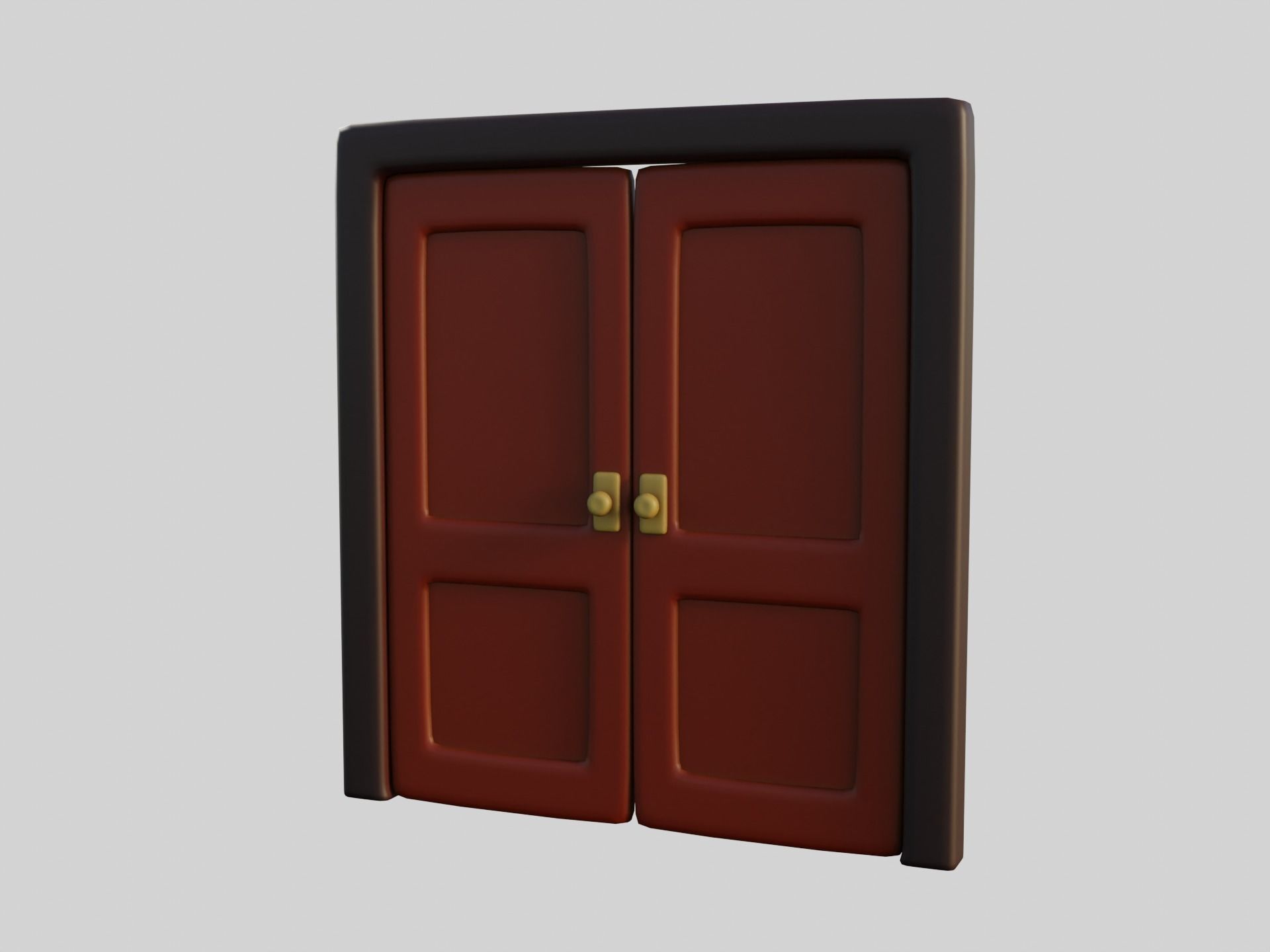 Cartoon Door 15a 3D model_9