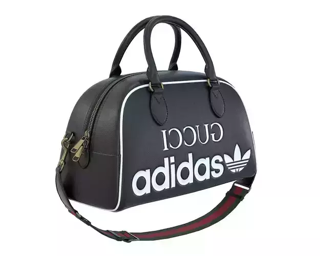 Adidas x Gucci mini Duffle Bag Black Low-poly 3D model
